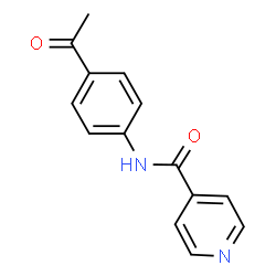 N-(4-Acetylphenyl)isonicotinamide结构式