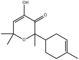 3,6-Dihydro-4-hydroxy-2,6,6-trimethyl-2-(4-methyl-3-cyclohexen-1-yl)-2H-pyran-3-one picture