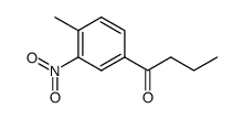 1-(4-methyl-3-nitrophenyl)-1-butanone结构式