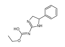 ethyl N-(5-phenyl-4,5-dihydro-1H-imidazol-2-yl)carbamate结构式