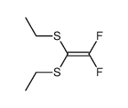 1,1-bis-ethylsulfanyl-2,2-difluoro-ethene Structure