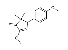 1-Methoxy-4-(3-methoxy-5,5-dimethyl-4-methylene-cyclopent-2-enyl)-benzene Structure