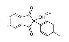 2-hydroxy-2-(2-hydroxy-p-tolyl)-1,3-Indandione结构式