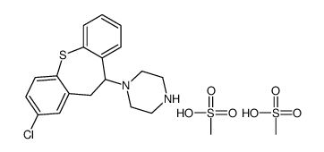 1-(3-chloro-5,6-dihydrobenzo[b][1]benzothiepin-6-yl)piperazine,methanesulfonic acid Structure