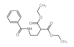 diethyl 2-(2-benzamidoethyl)propanedioate Structure