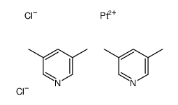 3,5-Dimethylpyridine-dichloroplatinum (2:1)结构式