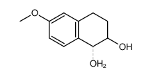 1,2-dihydroxy-6-methoxy-1,2,3,4-tetrahydronaphthalene Structure