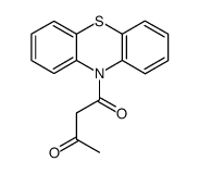 1-(10H-phenothiazin-10-yl)butane-1,3-dione结构式