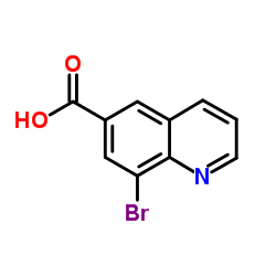 8-Bromo-6-quinolinecarboxylic acid structure