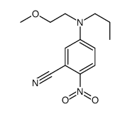 5-[2-methoxyethyl(propyl)amino]-2-nitrobenzonitrile Structure