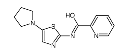 N-(5-pyrrolidin-1-yl-1,3-thiazol-2-yl)pyridine-2-carboxamide Structure