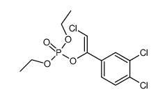 Phosphoric acid (Z)-2-chloro-1-(3,4-dichloro-phenyl)-vinyl ester diethyl ester Structure