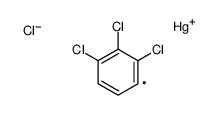 chloro-(2,3,4-trichlorophenyl)mercury Structure