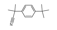 2-(4-tert-butyl-phenyl)-2-methyl-propionitrile结构式