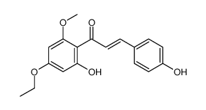 (E)-1-(4-ethoxy-2-hydroxy-6-methoxyphenyl)-3-(4-hydroxyphenyl)prop-2-en-1-one Structure