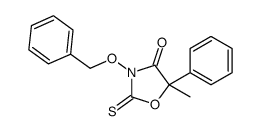 5-methyl-5-phenyl-3-phenylmethoxy-2-sulfanylidene-1,3-oxazolidin-4-one结构式