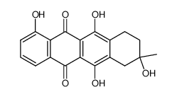 rac-7-Desoxy-β1-rhodomycinon Structure