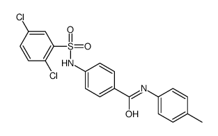 4-[(2,5-dichlorophenyl)sulfonylamino]-N-(4-methylphenyl)benzamide结构式