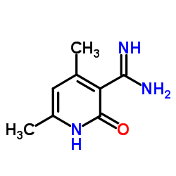 2-HYDROXY-4,6-DIMETHYL-NICOTINAMIDINE Structure