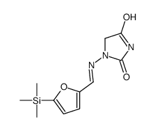 1-[(5-trimethylsilylfuran-2-yl)methylideneamino]imidazolidine-2,4-dione结构式