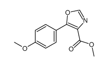 methyl 5-(4-methoxyphenyl)-1,3-oxazole-4-carboxylate结构式