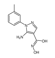 5-amino-N-hydroxy-1-(3-methylphenyl)pyrazole-4-carboxamide Structure