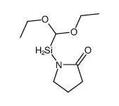 1-(diethoxymethylsilyl)pyrrolidin-2-one结构式