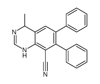 4-methyl-6,7-diphenyl-1,4-dihydroquinazoline-8-carbonitrile Structure