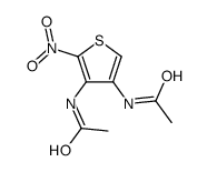 N-(4-acetamido-5-nitrothiophen-3-yl)acetamide Structure