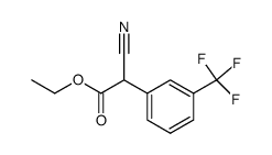 ethyl 2-(3-trifluoromethylphenyl)cyanoacetate Structure