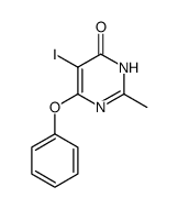 5-iodo-2-methyl-4-phenoxypyrimidin-6(1H)-one Structure