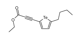 ethyl 3-(5-butyltellurophen-2-yl)prop-2-ynoate结构式