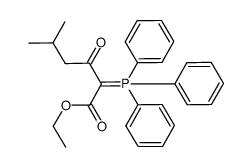 ethyl 5-methyl-3-oxo-2-triphenylphosphoranylidenehexanoate结构式