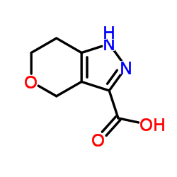 1,4,6,7-tetrahydropyrano[4,3-c]pyrazole-3-carboxylic acid structure