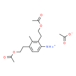 [bis(2-acetoxyethyl)-m-tolyl]ammonium acetate结构式