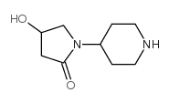 4-hydroxy-1-piperidin-4-ylpyrrolidin-2-one Structure