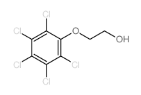 2-(2,3,4,5,6-pentachlorophenoxy)ethanol Structure