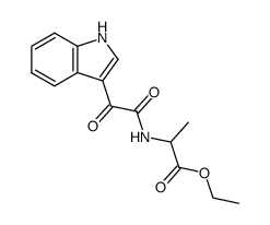 2-[2-(1H-Indol-3-yl)-2-oxo-acetylamino]-propionic acid ethyl ester Structure