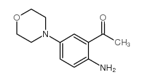 1-(2-氨基-5-吗啉苯基)-1-乙酮结构式