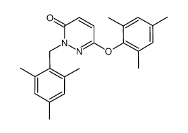 2-(2,4,6-trimethylbenzyl)-6-(2,4,6-trimethylphenoxy)-2H-pyridazin-3-one结构式