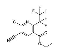 ethyl 6-chloro-5-cyano-2-(pentafluoroethyl)nicotinate Structure