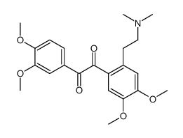 4,5,4',5'-Tetramethoxy-2-<2-dimethylamino-ethyl>-benzil Structure