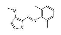 N-(2,6-dimethylphenyl)-1-(3-methoxythiophen-2-yl)methanimine Structure