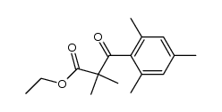 3-mesityl-2,2-dimethyl-3-oxo-propionic acid ethyl ester结构式