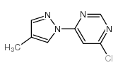 4-CHLORO-6-(4-METHYL-1H-PYRAZOL-1-YL)PYRIMIDINE structure