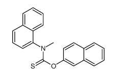 O-naphthalen-2-yl N-methyl-N-naphthalen-1-ylcarbamothioate Structure