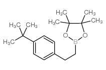 2-[2-(4-tert-butylphenyl)ethyl]-4,4,5,5-tetramethyl-1,3,2-dioxaborolane Structure