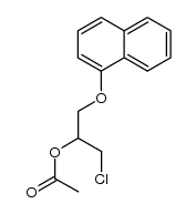 1-chloro-2-acetoxy-3-(1-naphthyloxy)propane Structure