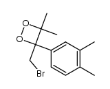 3-(bromomethyl)-3-(3,4-dimethylphenyl)-4,4-dimethyl-1,2-dioxetane结构式