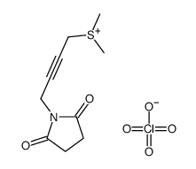 4-(2,5-dioxopyrrolidin-1-yl)but-2-ynyl-dimethylsulfanium,perchlorate Structure